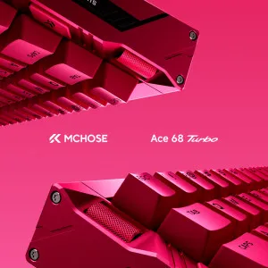 Клавиатура магнитная MCHOSE Ace 68 Turbo Hall Effect Mount Tai Magnetic 16K USB-A RGB (Berry Red) (HW-ACE68TURBO-8)