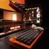 Клавіатура магнітна MCHOSE Ace 68 Turbo Hall Effect Mount Tai Magnetic 16K USB-A RGB (Galaxy Orange) (HW-ACE68TURBO-9)