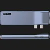 Хаб USB-C ArmorStandart for MacBook M-Series HD4K+LAN+PD+3USB+TF/SD (Gray)