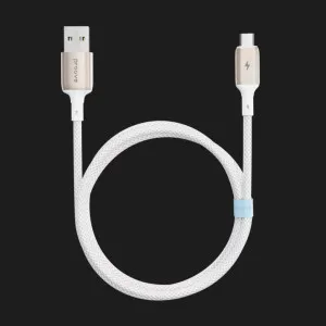Кабель Proove Dense Metal USB to Micro USB 2.4A (1m) (White)