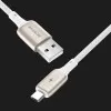 Кабель Proove Dense Metal USB to Micro USB 2.4A (1m) (White)
