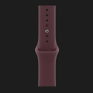Apple Watch Series 12 GPS, 42mm Dark Bronze Aluminum Case with Burgundy Sport Band (S/M)