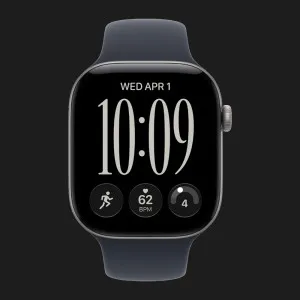 Apple Watch Series 12 GPS, 42mm Space Gray Aluminum Case with Navy Blue Sport Band (S/M)