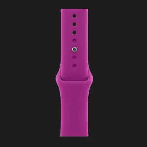 б/у Apple Watch Series 12 GPS, 42mm Black Aluminum Case with Magenta Sport Band (S/M) (Хороший стан)