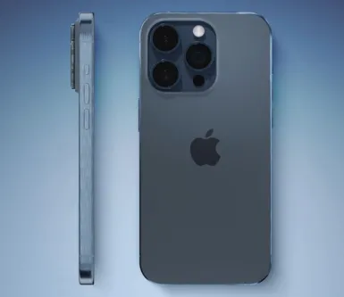 Цвета iPhone 15 Pro: синий и серый титан