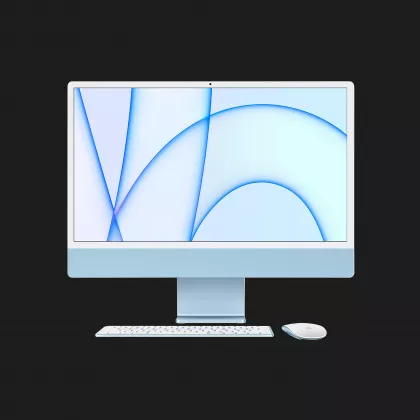 б/у Apple iMac 24 with Retina 4.5K, 256GB, 8 CPU / 8 GPU (Blue) (MGPK3)