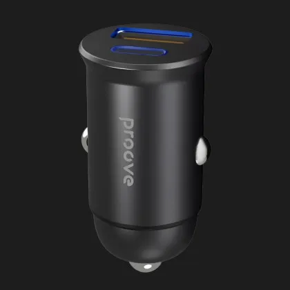 Автомобільний зарядний пристрій Proove Tiny Power Pro 65W (USB + Type-C) (Black)
