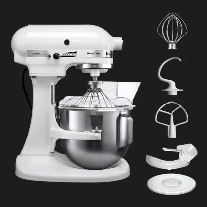Планетарный миксер KitchenAid Heavy Duty 4,8 л з відкидним блоком (White)