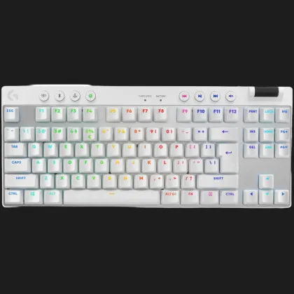Ігрова клавiатура Logitech G PRO X TKL Lightspeed (White) (UA)