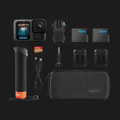 Екшн-камера GoPro Hero 13 Black + Enduro + SD Card + Handler Floating (CHDRB-131-RW) (Standard)