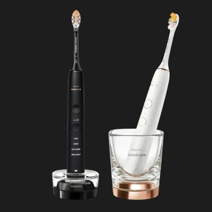 Набор зубных электрощеток Philips Sonicare DiamondClean 9000 (Black/White)