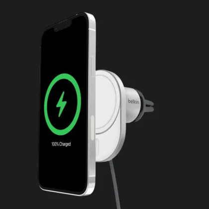Автодержатель Belkin Magnetic Wireless Car Charger Qi2 (White)