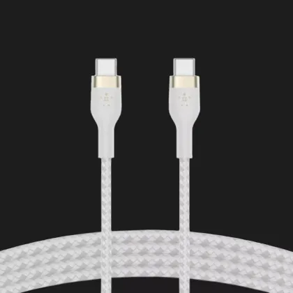 Кабель Belkin Braided Silicone USB-C 1m (White)