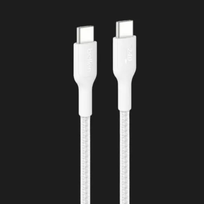 Кабель Belkin Braided USB-C 240W 1m, NEW (White)