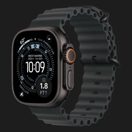 Apple Watch Ultra 3 GPS + LTE, 49mm Black Titanium Case with Black Ocean Band (MF0J4) (Ultra)