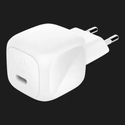 Блок живлення Belkin Home Charger 45W USB-C PD (White) (WCA013kqWH)