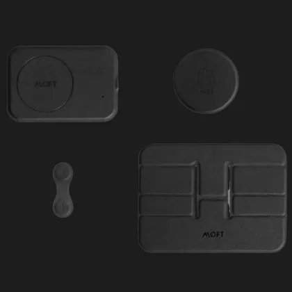 Аксесуари до килимка MOFT Smart Desk Mat (1 Wireless Charging Pad, 1 Sticker, 3 Organizer, 1 Holder) (Black)
