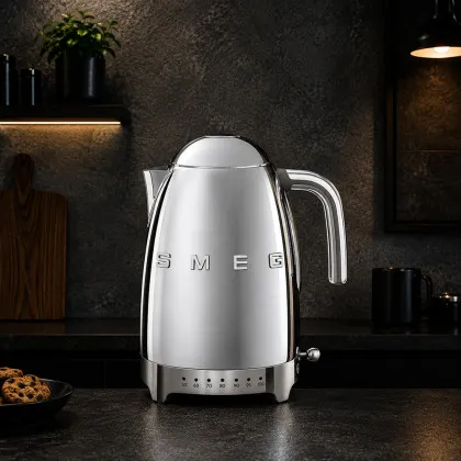 Електрочайник SMEG з регулятором температури (Steel) (Ultra)