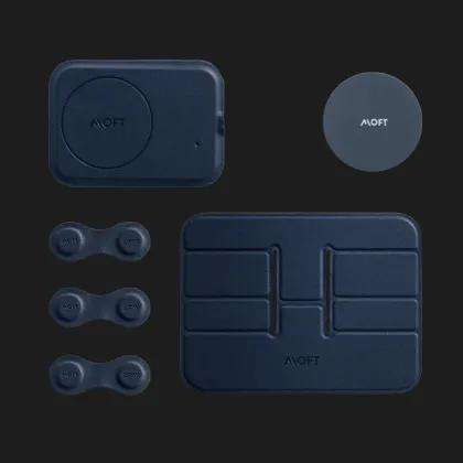 Аксесуари до килимка MOFT Smart Desk Mat (1 Wireless Charging Pad, 1 Sticker, 3 Organizer, 1 Holder) (Oxford Blue)