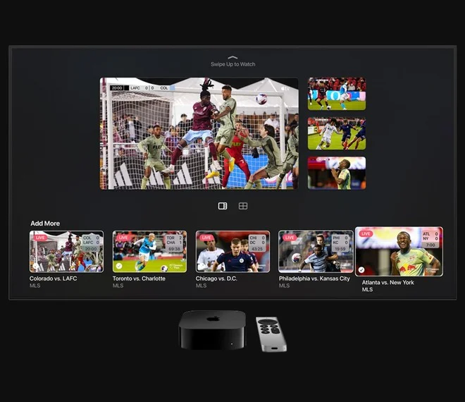 Apple запускає спортивну функцію Multiview для Apple TV 4K